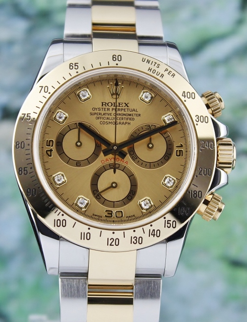 ROLEX OYSTER GOLD AND STEEL DAYTONA COSMOGRAPH - 116523